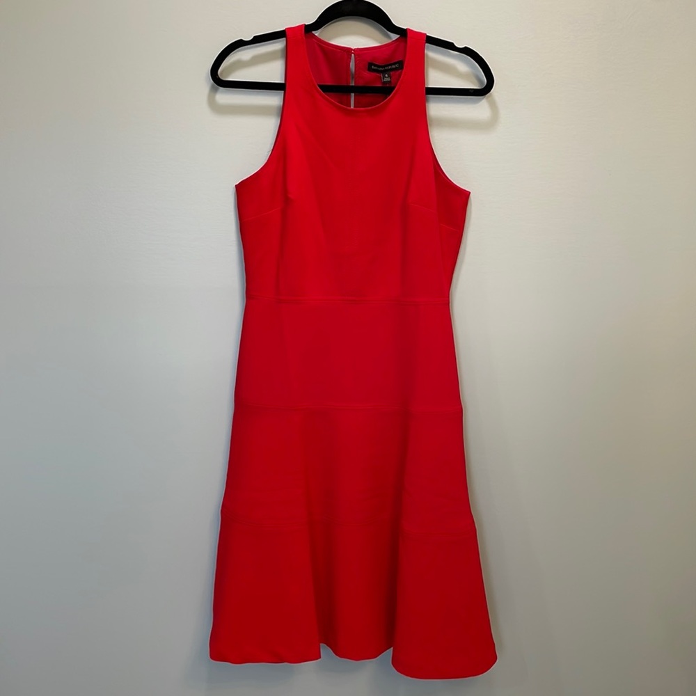 Banana Republic Red Fit & Flare Dress